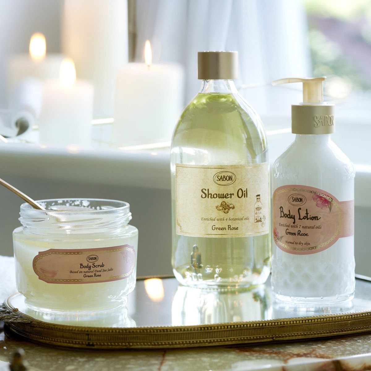 ボディローション(ボトル) グリーン・ローズの商品画像